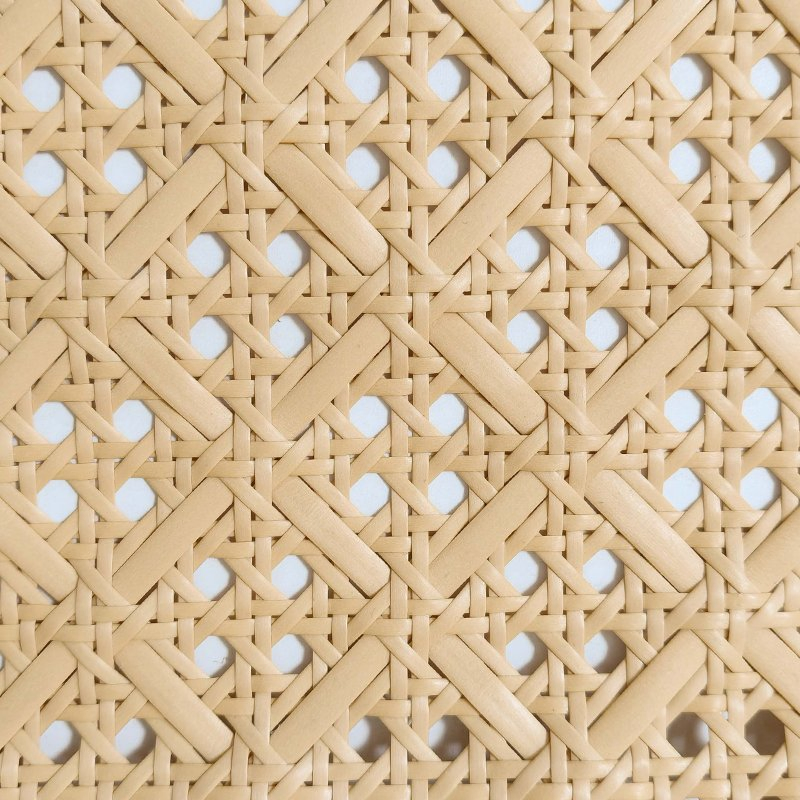 Floral Weave Natural Appearance Furniture Making Synthetic Rattan Webbing Roll