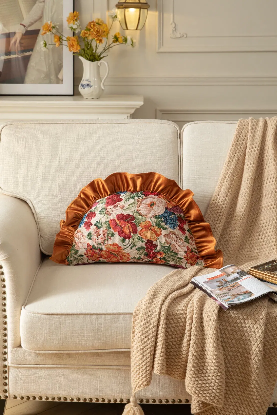 Washable Decorative Versatile Massaging Anti-Decubitus Woven Pillow for Study Use