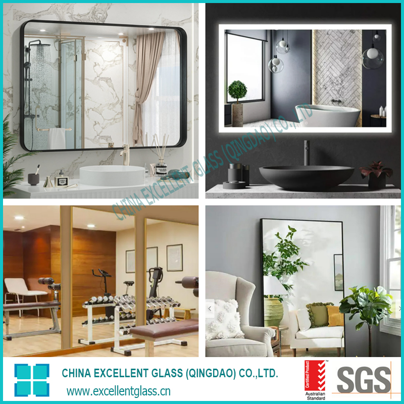 Cooper Free Mirror/Bathroom Mirror/ Bedroom Mirror/Silver Mirror/Decorative Mirror/Environmental Mirror