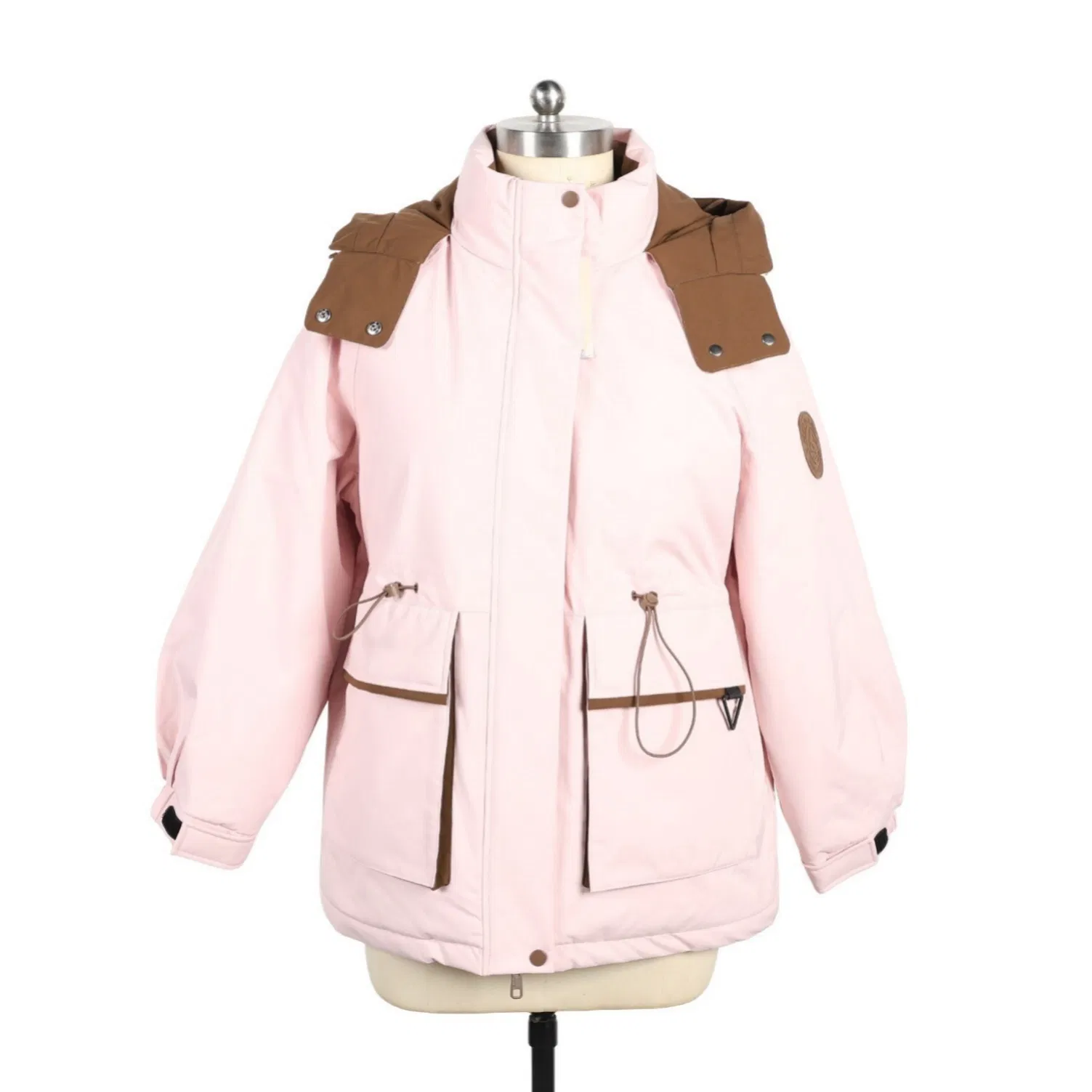 Open Front Superior Insulation Seasonal Waterproof Down Jacket