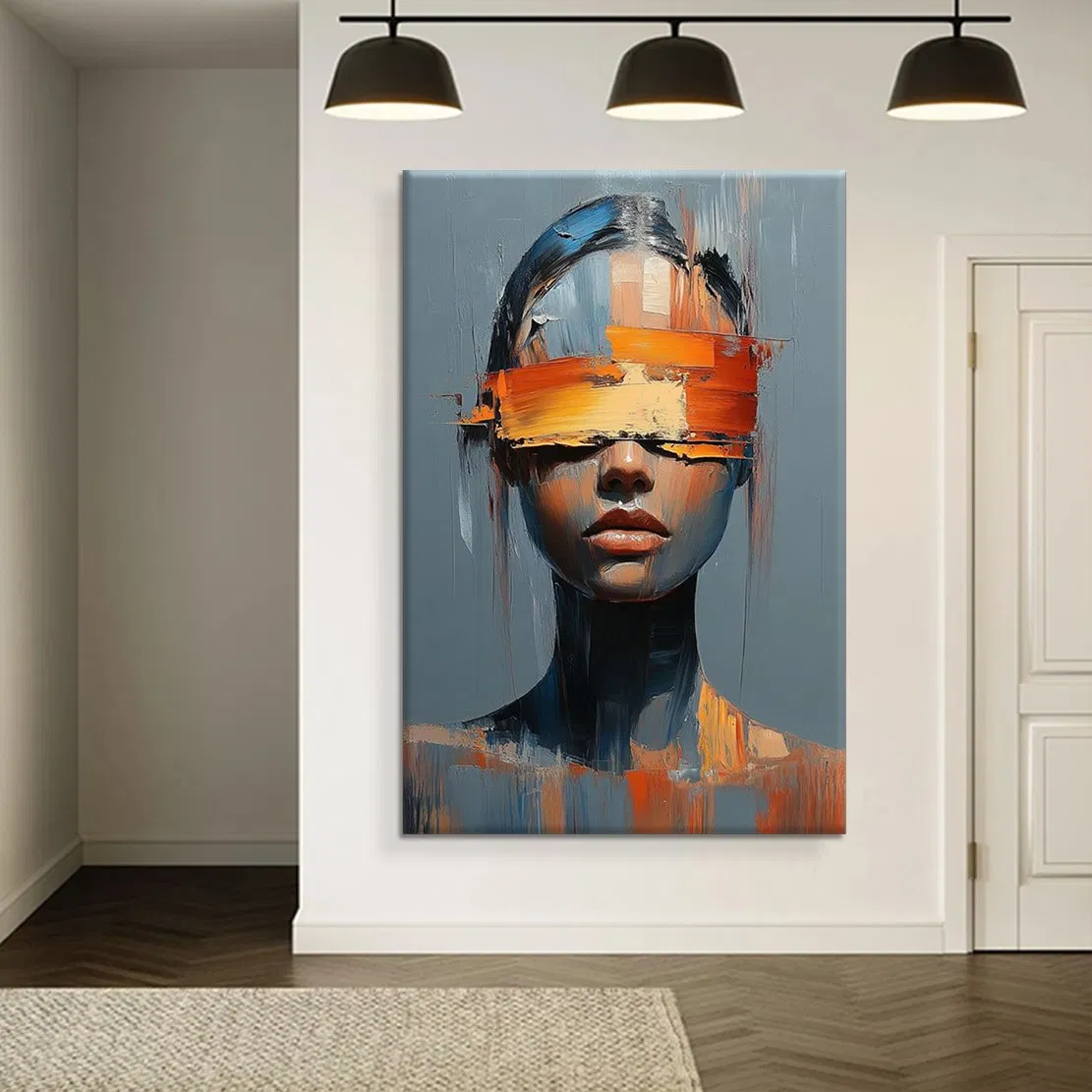 Wholesale of Custom-Made Portrait Art Hand-Painted and Spray-Painted Wall Hangings