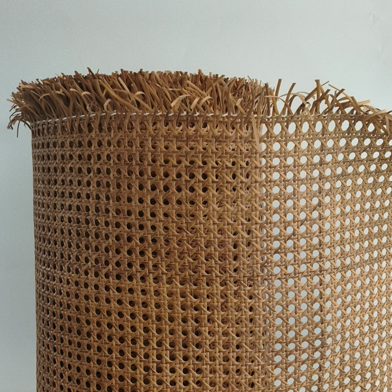 Factory Wholesale Coffee Brown PE Plastic Furniture Rattan Cane Webbing