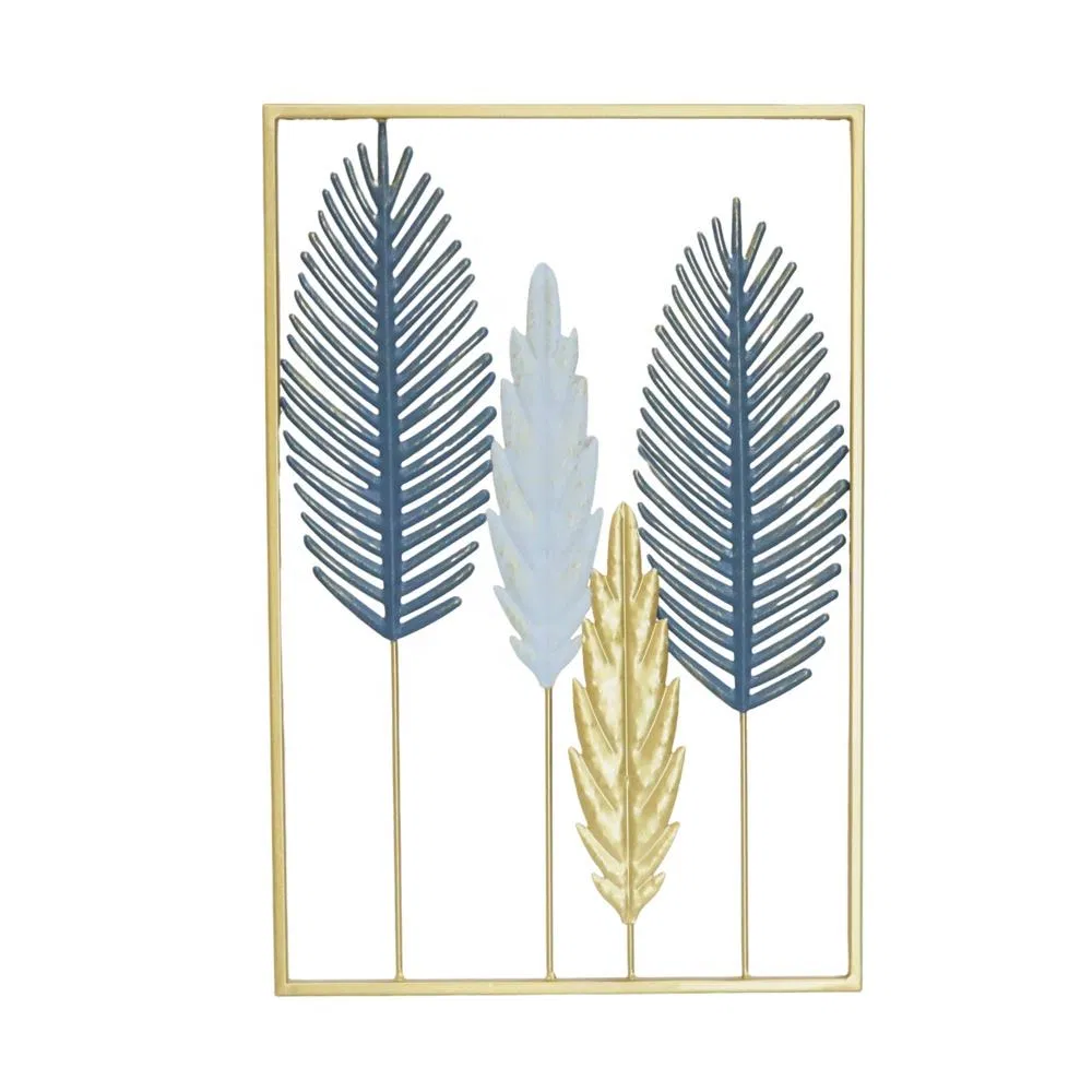 Interior Ornament Luxury Gold House Wrought Metal Wall Art Hanging Home Decor