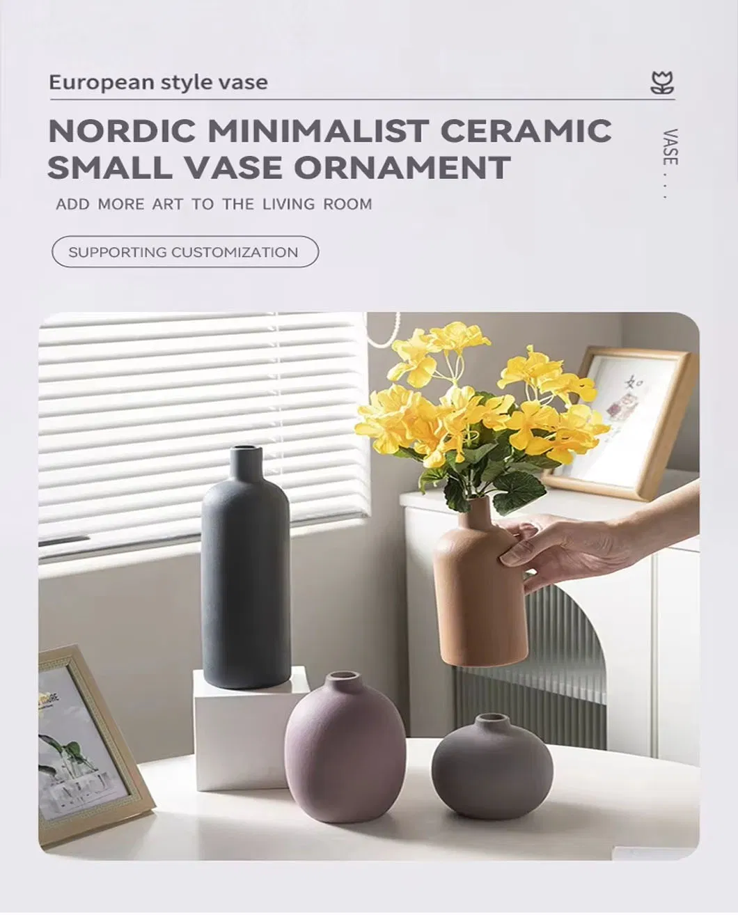 Ceramic Pomegranate Vase View 1