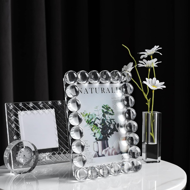 Promotional Crystal Picture Photo Frame Luxury Diamond Craft Home Decor Gift Fashion-Accessories