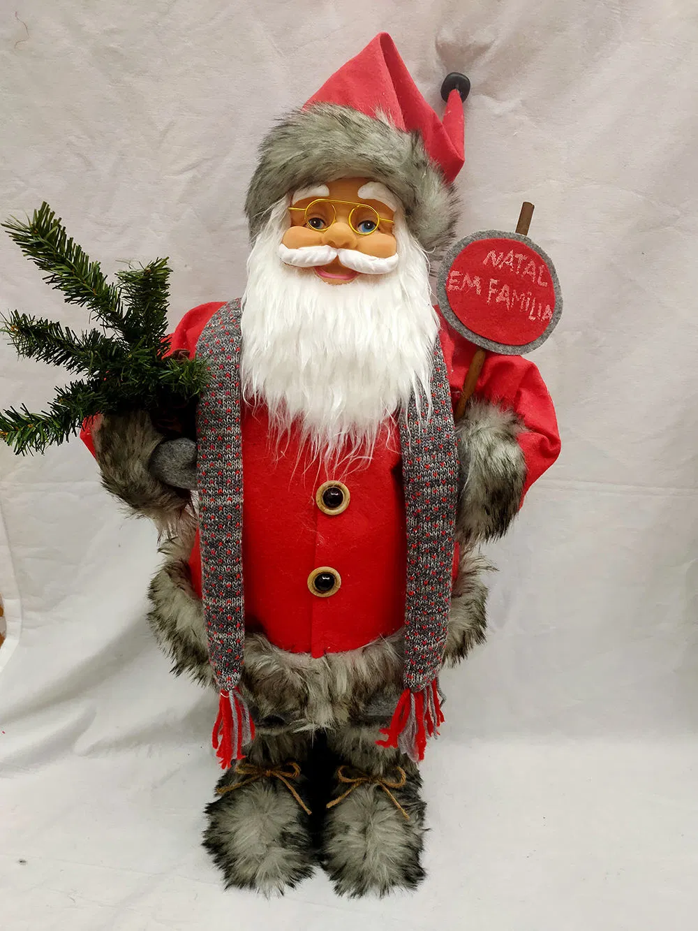 Factory Directly 45cm/30cm High Christmas Santa Home Decoration Xmas Santa Dolls Handicraft Seasonal Santas for Christmas Decoration Santa Claus