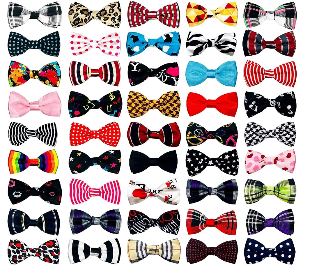 Custom Logo Bowknot Designer Luxury Cat Pet Hair Accessories