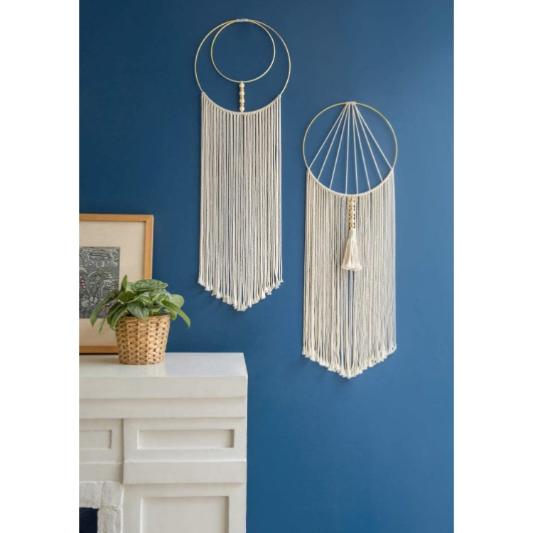 Macrame Wall Hanging Woven Bohemian Wall Decor for Apartment Bedroom