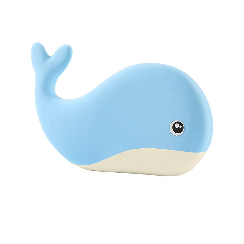 Decorative Polyester Cute Cartoon Whale Design Pillow for Children's Gift Toy Pillow