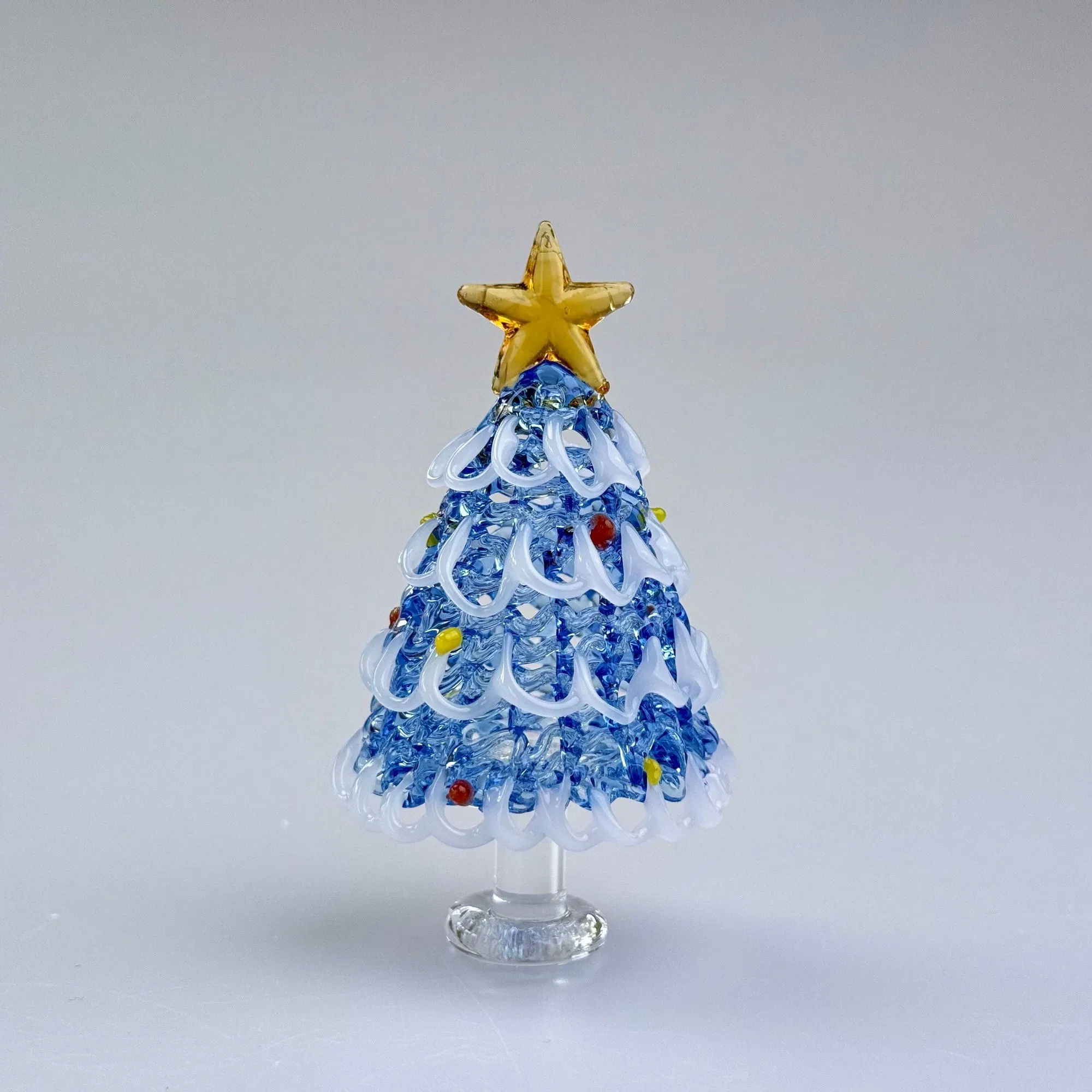 Custom Gifts Mini Christmas Tree Home Desktop Trinkets Glass Handicrafts Christmas Decoration