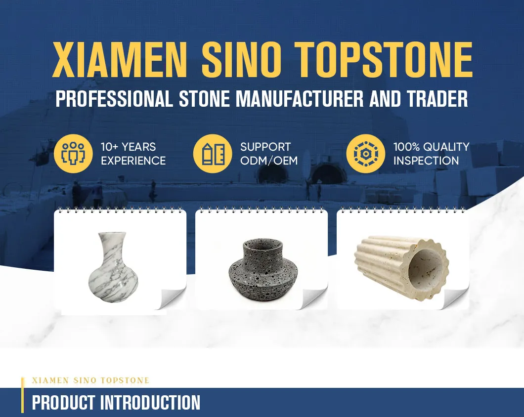 Decorative White Marble Vases Vessel Sculpture Arabescato Marble Vase