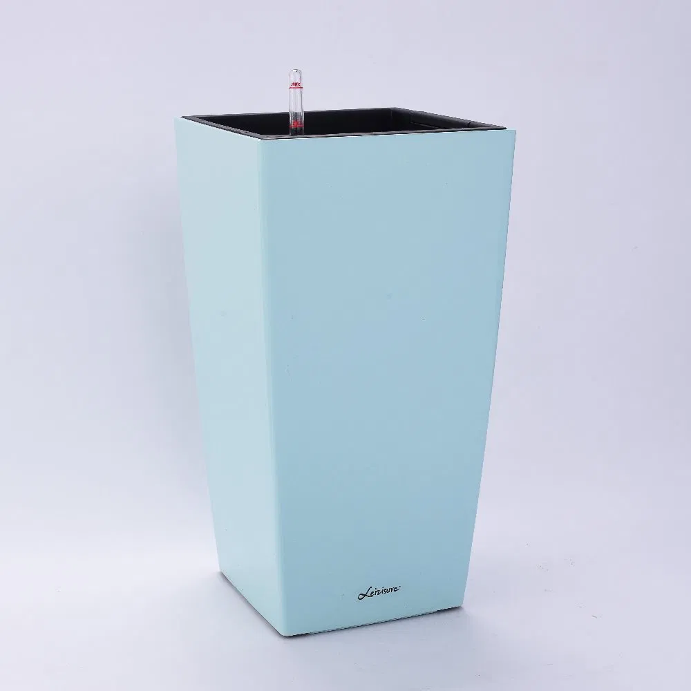 High Quality Modern Colorful Large Tall Cylinder Garden Decoration Plastic Glazed Plastic (GQ5-3)