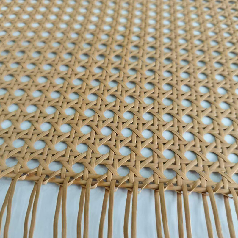 Coffee Color Hotel Lobby Screen Decoration Faux Plastic Rattan Webbing Roll
