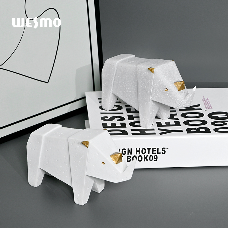 Minimalist Home Decor Luxury Desk Office Decorative Accent Resin Statue Animal Decorations