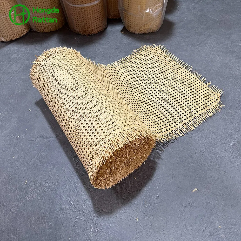 Wholesale Whicker Rattan Cane Webbing Cane Rattan Webbing Roll Wood Color