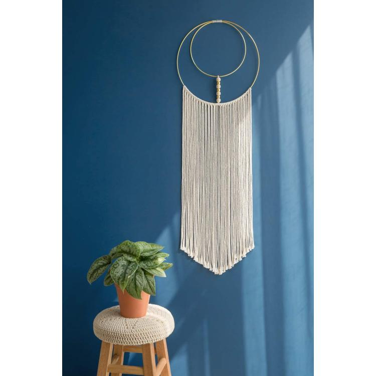 Macrame Wall Hanging Woven Bohemian Wall Decor for Apartment Bedroom