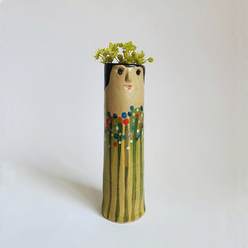 Bohemian Family Face Vase Handmade Vase Home Furnishings Resin Crafts