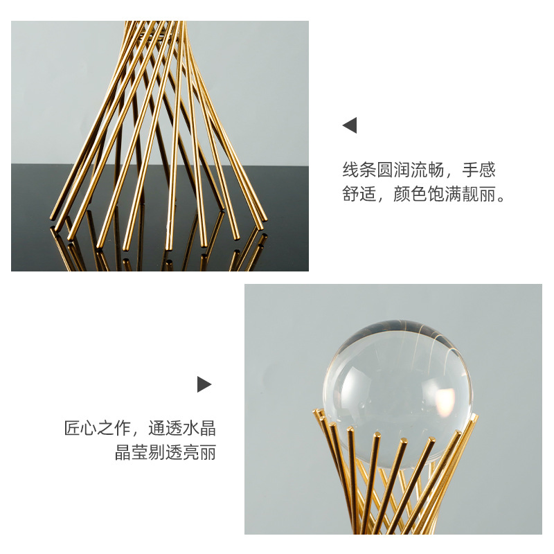 Home Decoration Light Luxury Crystal Ball Handicrafts Creative Office Table Accessories