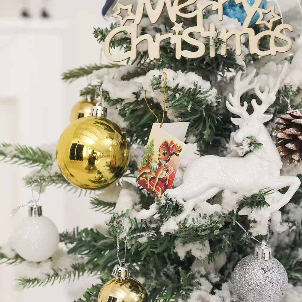 Mini Christmas Tree PE Flocked 45cm Desktop Ornament Small Set Xmas Decoration