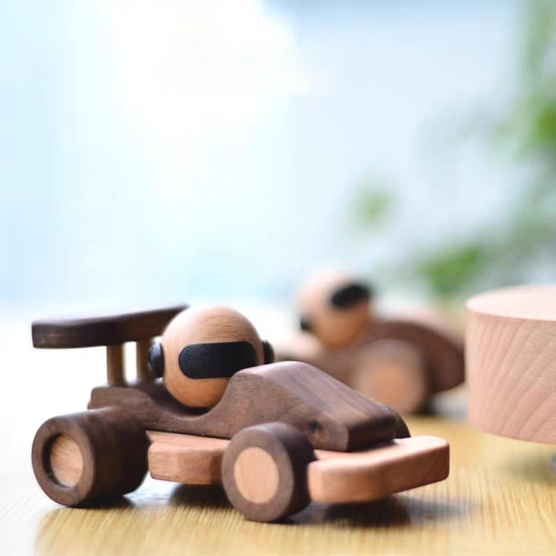 Creative Nordic Style Solid Wood Totoro Figurine Wooden Home Decoration