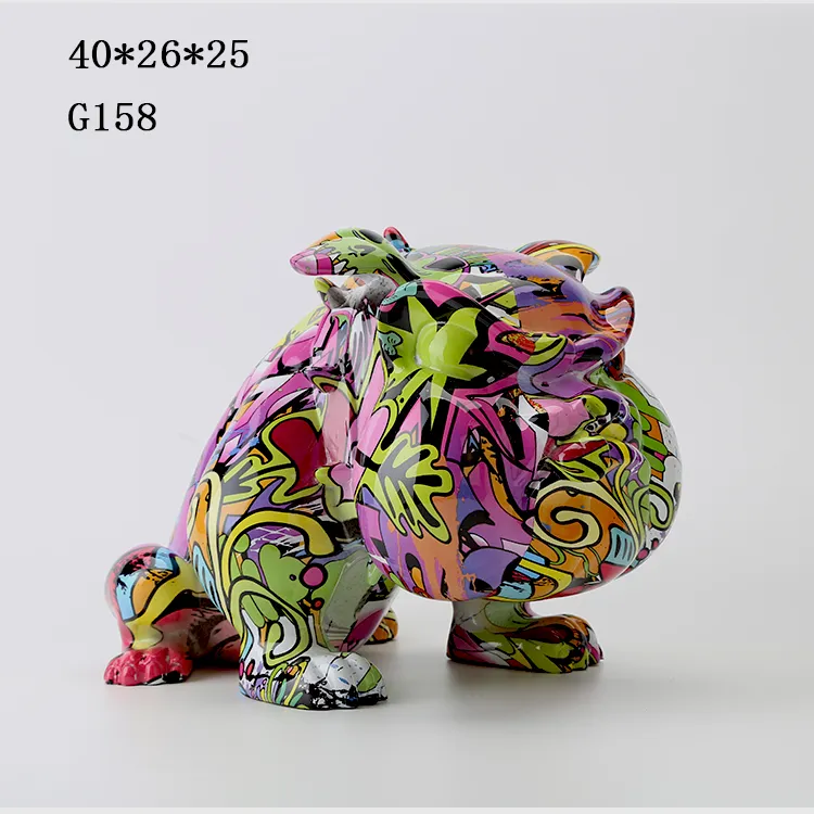 Graffiti Chihuahua Dog Figurines