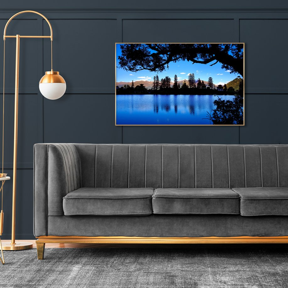 Custom Exclusive Factory Original Lake Views PS Frame Canvas Painting Prints Wall Art Poster Wholesale Wall Art for Home Decor