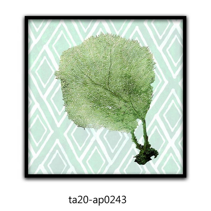 Green Leaves Leaf Plant Design Modern Simple Home Decoration Nordic Style Wall Art Painting Cheap Printing Frame
