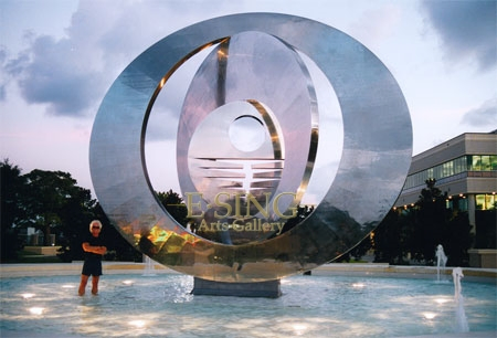 Modern Home Outdoor Garden Decoration Large Metal Stainless Steel Sculpture