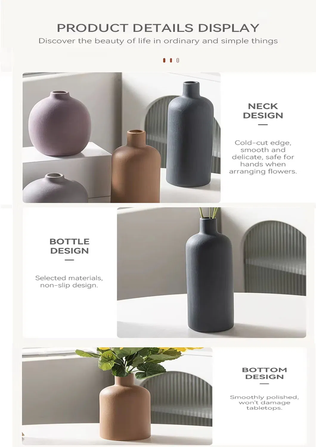 Ceramic Pomegranate Vase View 3