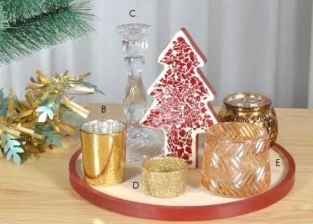 Glass Candle Holder Detail 1