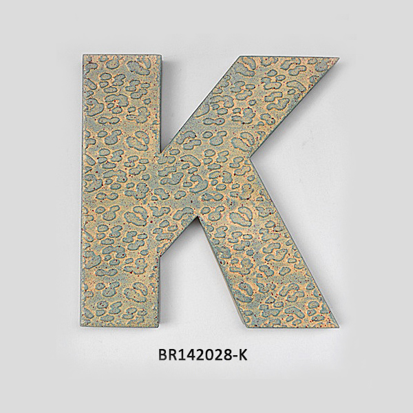 Hot Selling Metal Iron "K" Home Wall Decoration (BR142028-K)