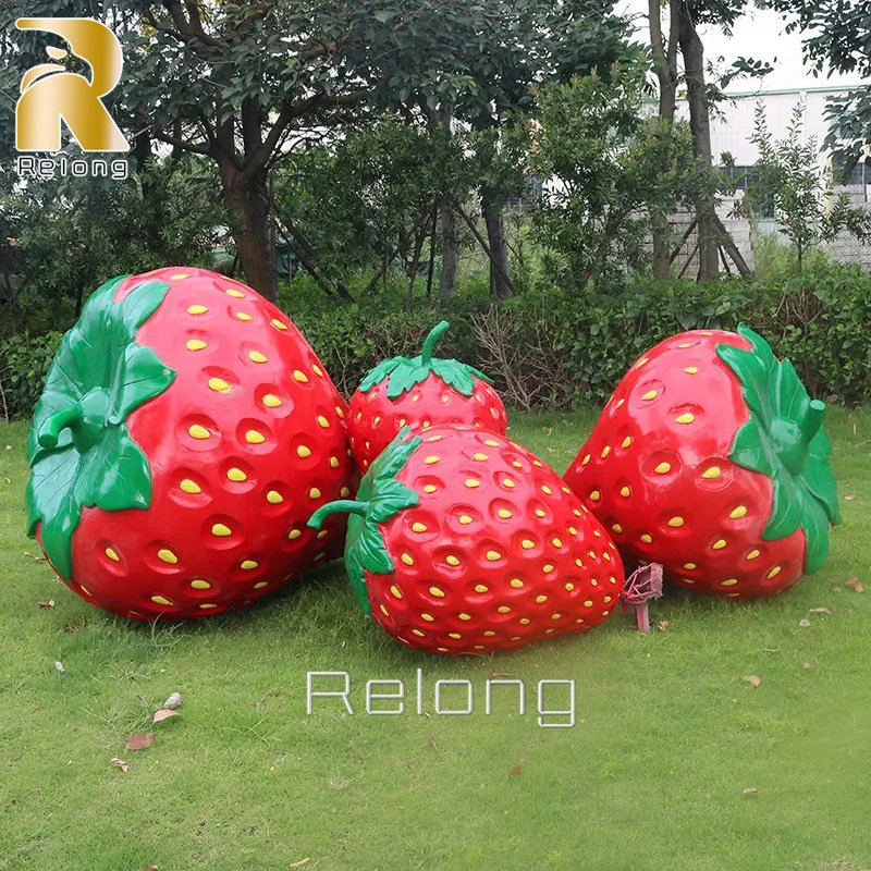 Wholesale Modern Decorative Large Fiberglass Resin Fruit Vegetable Sculpture