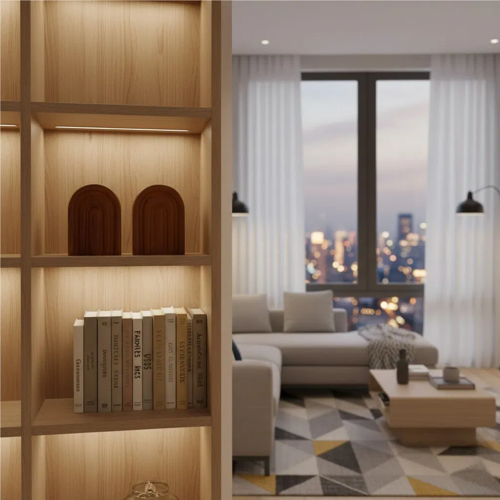 Artisan Little Arches Figurine: Wooden Arch Design for Eclectic Shelf &amp; Table Decor