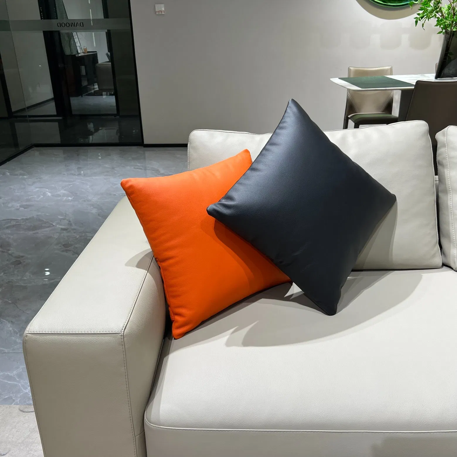 Genuine Leather Cushion Cover Home Decorative Sofa Cushion Pillows