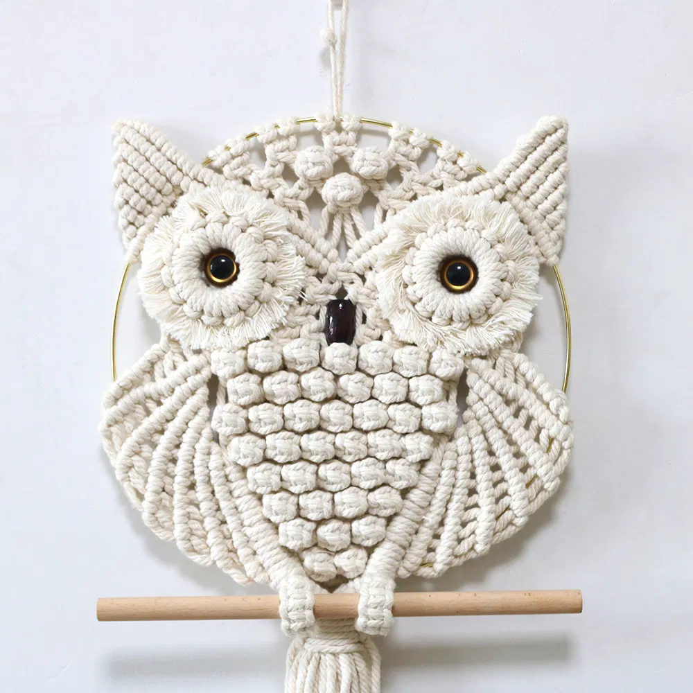 Owl Macrame Wall Hanging 2
