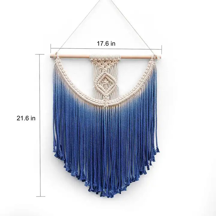 Boho Hand-Woven Macrame Wall Hanging Creative Wall Tapestry Home Cord Decoration Accessories Wall Decor