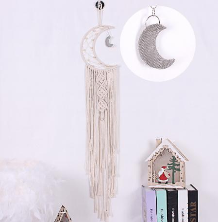Bohemian Woven Handmade Moon and Star Dream Catcher