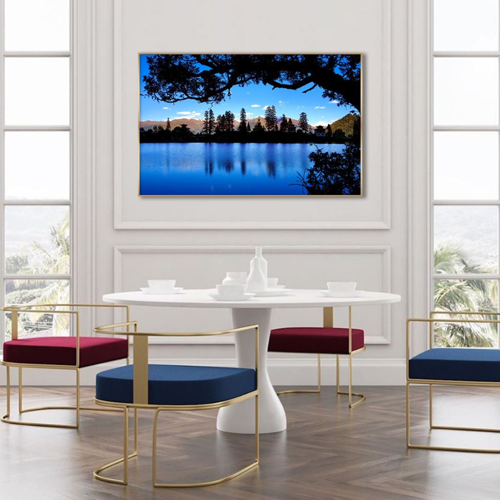 Custom Exclusive Factory Original Lake Views PS Frame Canvas Painting Prints Wall Art Poster Wholesale Wall Art for Home Decor