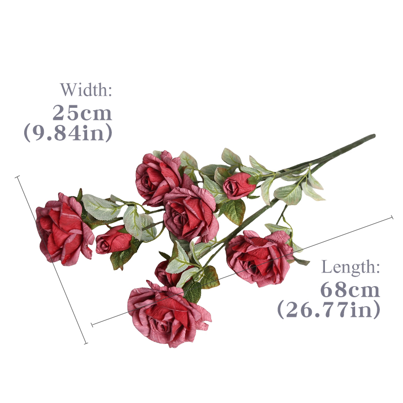 Matte Finish Artificial Flower Decoration Modern Minimalist Decor Silk Tree Delphinium Freesia Home Decor Wedding Decoration Party Decoration Decoration