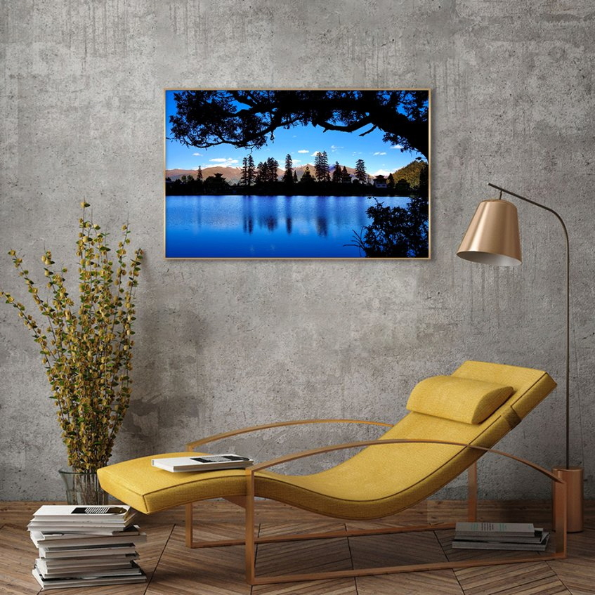 Custom Exclusive Factory Original Lake Views PS Frame Canvas Painting Prints Wall Art Poster Wholesale Wall Art for Home Decor