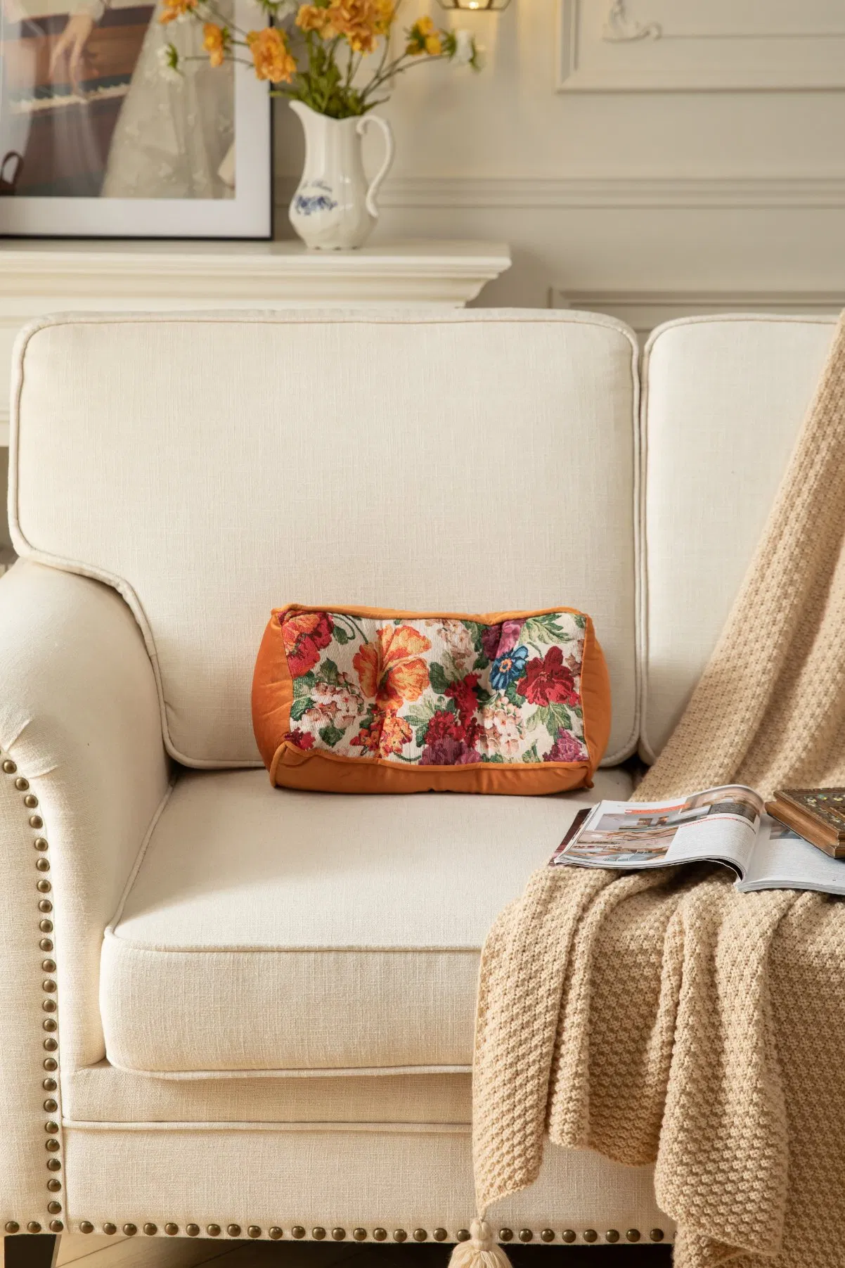 Washable Decorative Versatile Massaging Anti-Decubitus Woven Pillow for Study Use