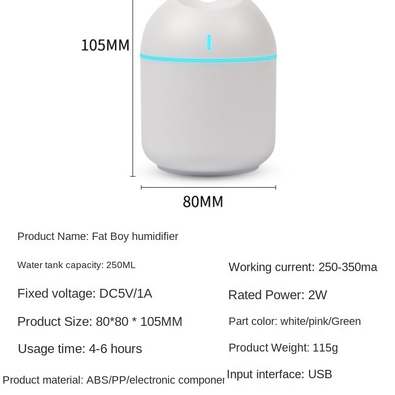 Promotional Mini USB Desktop Car Aromatherapy Diffuser Gift Essential Oil Home Decor