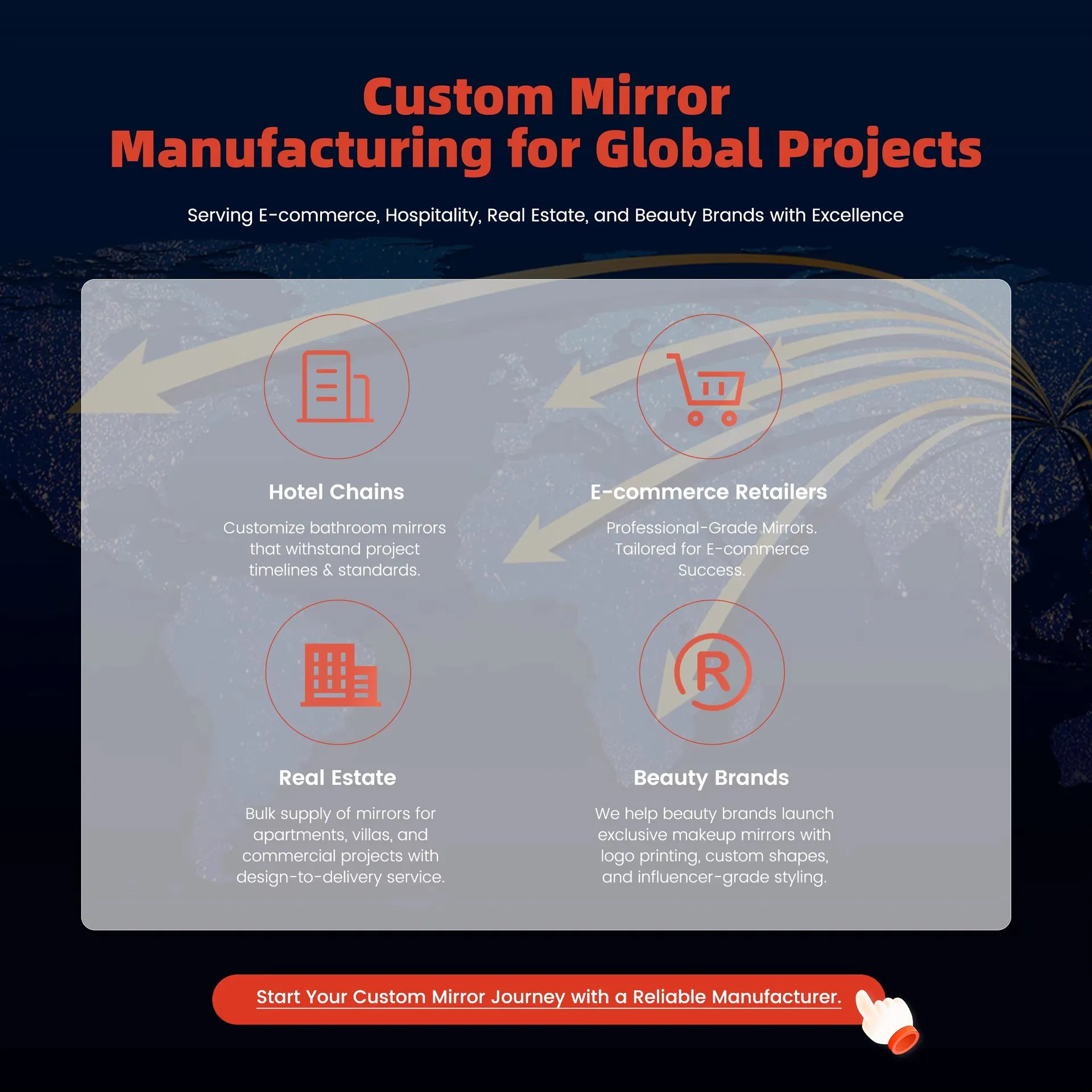 Irregular LED Mirror