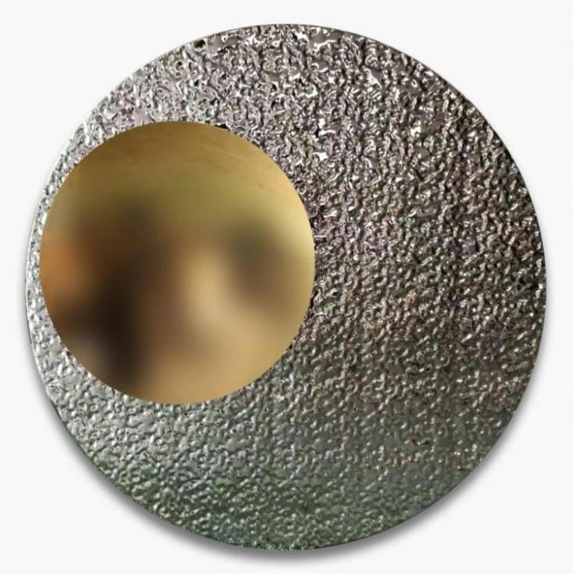 Modern Hotel Home Lobby Luxury Stainless Steel Wall Sculpture for Decoration