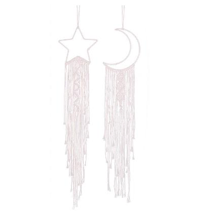 Bohemian Woven Handmade Moon and Star Dream Catcher