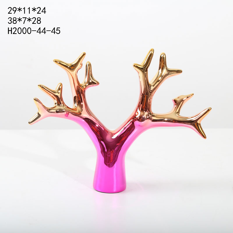 Artwork Table Display Purple Resin Tree Branches Home Decorative Crafts