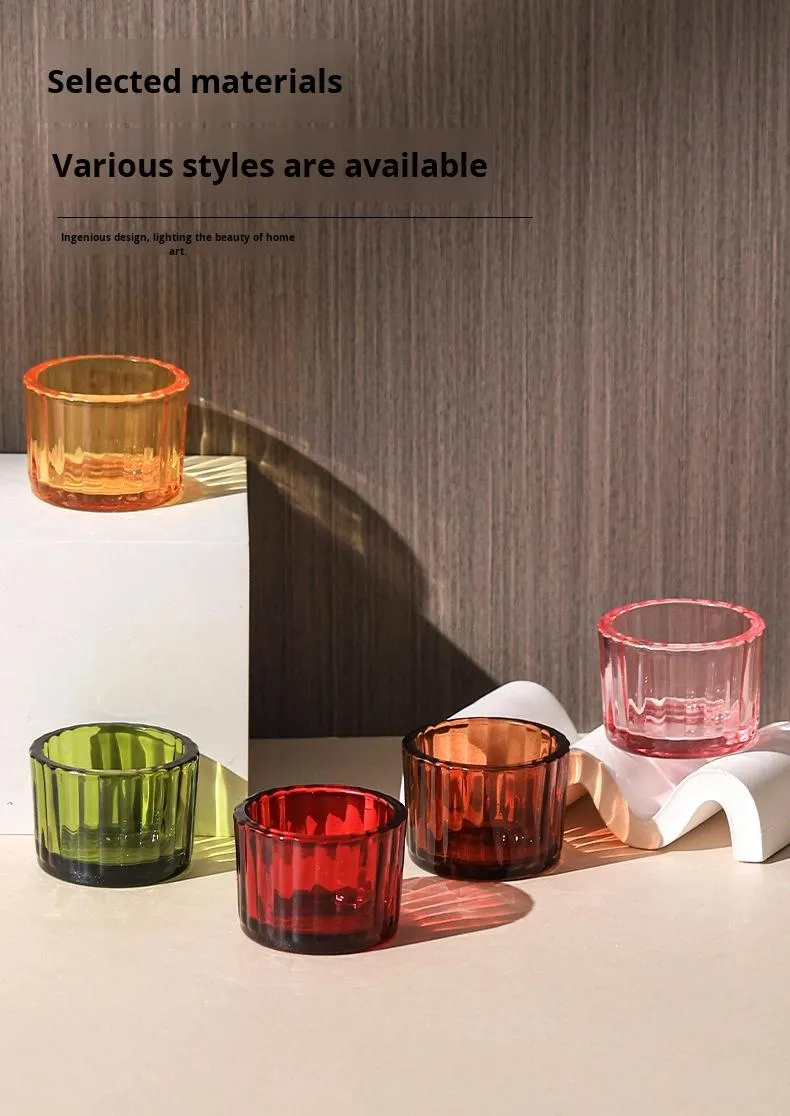 Vertical Stripe Glass Jar