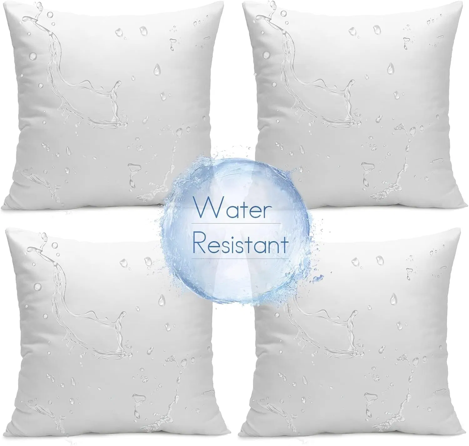 Outdoor Indoor Waterproof Throw Decorative Hypoallergenic 18*18 Inch Pillows
