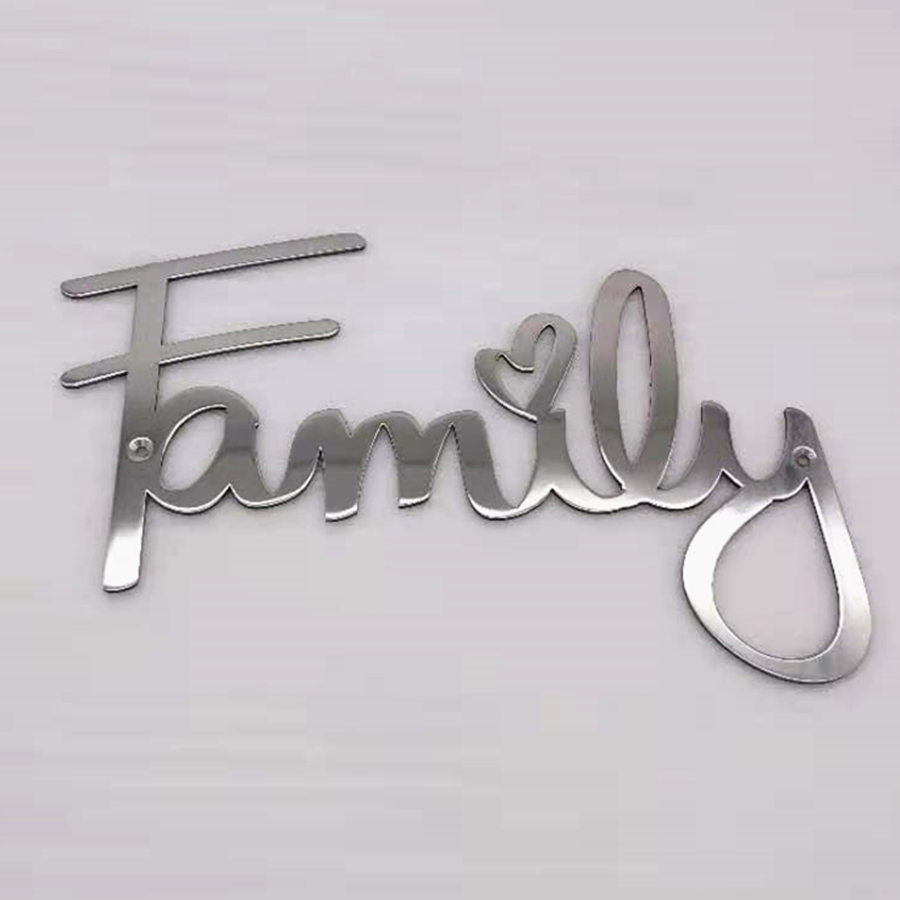 Metal Wall Word Sculpture Design Wire Sign Wall Decoration Letter Shape Home Decor