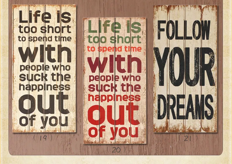 Wood Decor Custom Metal Signs 4